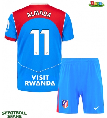 Atletico Madrid Thiago Almada #11 Tredjeställ Barn 2025-26 Kortärmad (+ Korta byxor)